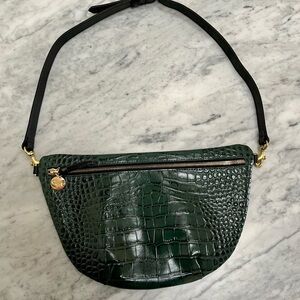 Clare V Grande Fanny Loden Croc